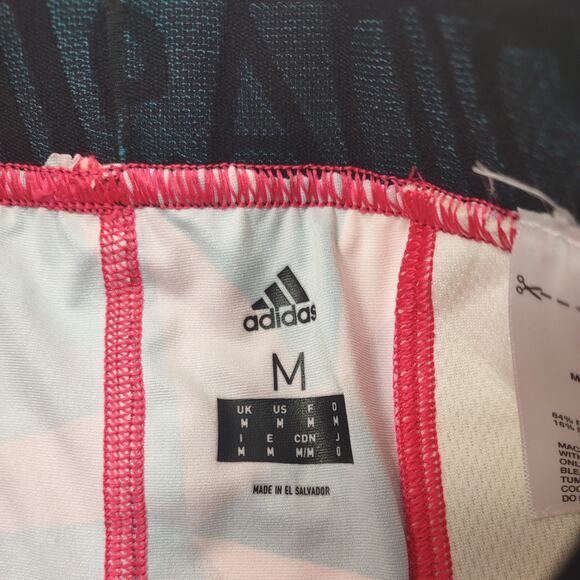 Adidas Colorful Geometric Sliding Shorts, Size Kids Medium - Picture 5 of 9